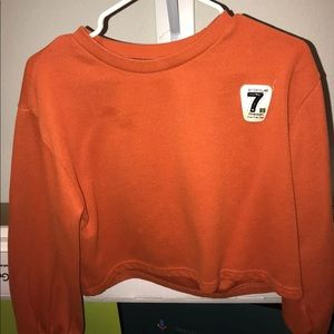 Cropped Orange Sweater